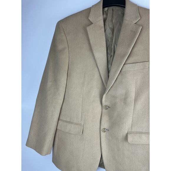 Lauren Ralph Lauren Camel Hair Sport Coat Blazer Jacket Tan Men's 40R 40 Regular - Picture 4 of 15